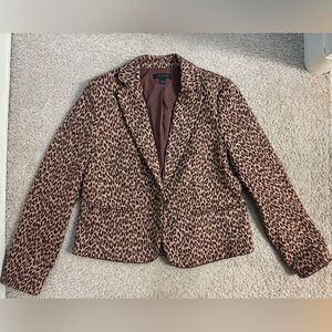 Ann Taylor Leopard Print Blazer